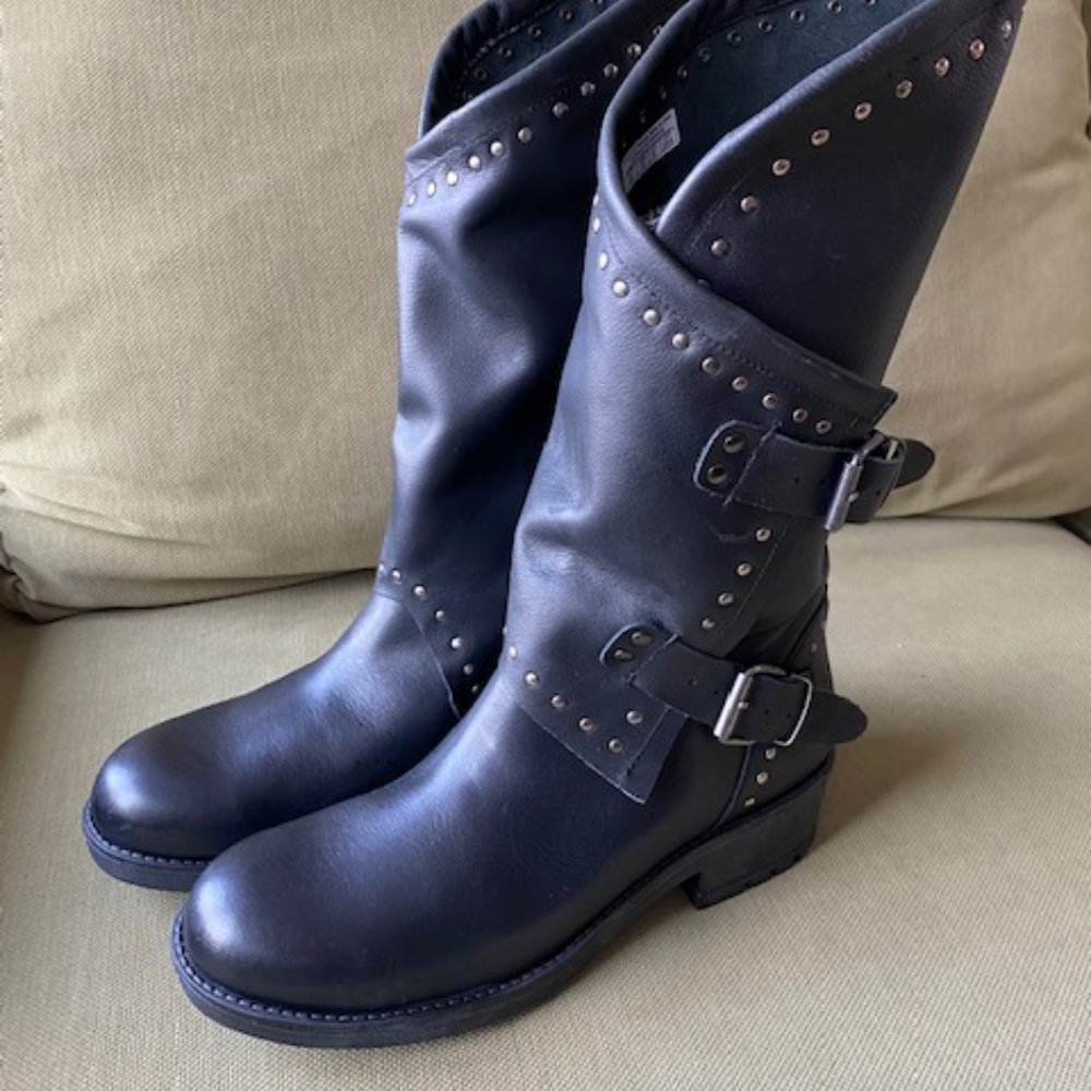 Musse & Cloud Black Falida Boots, Size 9 (40) NWT